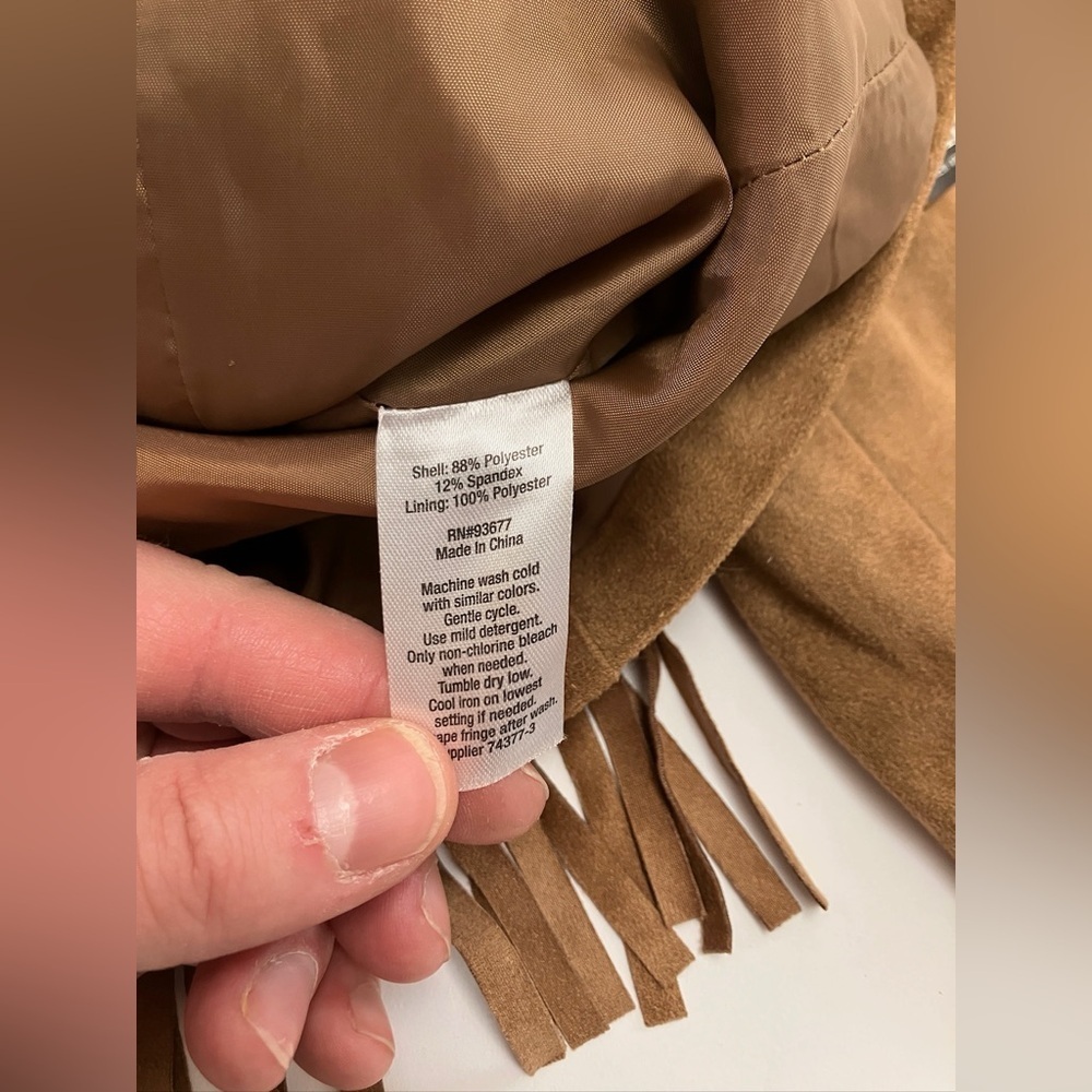 NWT A.N.A Faux suede fringe jacket! - Picture 5 of 6